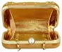 Women Golden Bridal Embroidered Clutch For Parties