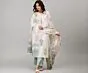 FABDIA Plus Size Women's Rayon Viscose Straight Printed Kurta with Pant & Dupatta Set