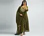  Women’s Rayon Plus Size Embroidered Anarkali Kurta with Pant & Dupatta ,Ethnic Kurti Set with Embroidery | 