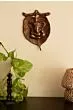 Metal Wall Hanging of Lord Ganesha on Leaf