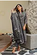 Women Pure Cotton Plus Size Kurta Pant Set with Dupatta, Dusty Black Floral Printed Set 