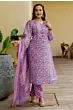 Women Pure Cotton Plus Size Kurta Pant Set with Dupatta, Pakistani suit women
