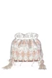 Silver and Peach Handwork Luxury Potli Bag for Bride