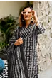 Women Pure Cotton Plus Size Kurta Pant Set with Dupatta, Dusty Black Floral Printed Set 