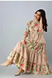 Women Washed Viscose Rayon Asymmetric Kurta  (Light Green)