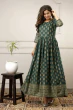 Women Printed Viscose Rayon Flared Kurta  (Green)
