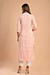 Women Printed Viscose Rayon Straight Kurta  (Orange)