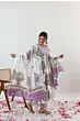 Women's Plus Size White Cotton Block Print Anarkali Salwar Kameez, Indian Curvy Fashion