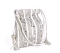 Silver Mirror Work Party Wear Bridal Potli Bag
