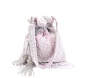 Baby Pink Embroidered Silk Bridal Potl Bag