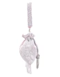 Baby Pink Embroidered Silk Bridal Potl Bag