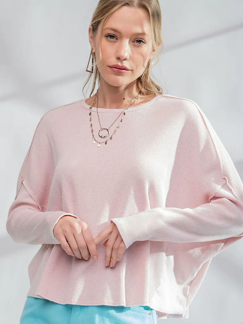 Women washed Thermal Top