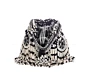 Black and White Beaded Pearl Bridal Potli Bag
