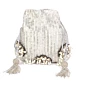 Silver Tubelight Pearl Luxury Potli Bag for Bride