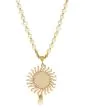 White Pearl Gold Plated Choker Set with Earring