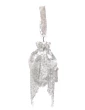 Silver Tubelight Handwork Party Wear Potli Bag