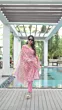 Pink Floral Print Kurta Pant With Dupatta