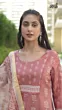 Mauve Floral Print Kurta Pant With Dupatta