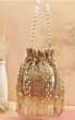 Golden Pearl Bridal Evening Party Wear Potli
