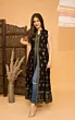 Women Floral Print Viscose Rayon Frontslit Kurta (Black)