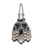 Black and White Beaded Pearl Bridal Potli Bag
