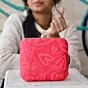 Women Red Hearts Valentine Clutch