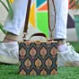 Women  Mughal Motif Printed Suitcase Style Clutch