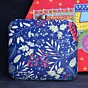 Woman Blue Printed Clutch