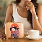 Women Cute Cat Lover Printed Clutch