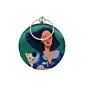 Women Kitty Printed Round Clutch