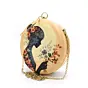 Woman Blooming Grace Round Clutch