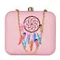 Woman Tassle Print Clutch