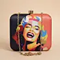 Women Marilyn Monroe Printed Clutch