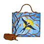 Woman Sun Backdrop Bird Clutch