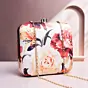 Women Yellow and Red Floral Printed Clutch