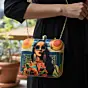 Women Glamourous Girl Printed Clutch