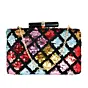Women Multicolor Diamond Sequins Clutch