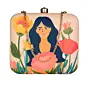 Women Flower Women Portrait Clutch