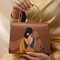 Women Indian Women Portrait Printed Clutch