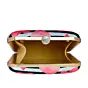 Woman Red Hearts Printed Clutch