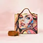 Women Blue Eyes Girl Portrait Clutch