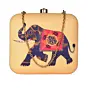 Women Elephant Printed Clutch