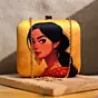 Women Yellow Pretty Woman Portrait Clutch