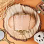 Woman Beautiful Beige Clutch