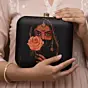 Woman Floral Woman Face Printed Clutch