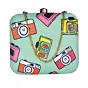 Woman Funky Camera Printed Clutch