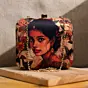 Women Gorgeous Indian Lady Portrait Clutch