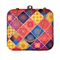 Women Diamond Shaped Multi-Coloured Printed Pattern Clutch