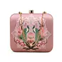 Woman Royal Peacock Printed Clutch