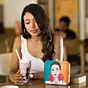 Women Bloom with Beauty Women Portrait Clutch in Two Shades